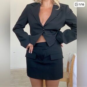 NWT Djerf Avenue Day to day Blazer Black XXS